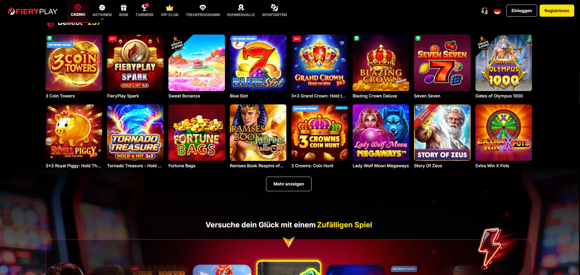 Fieryplay Casino Spiele
